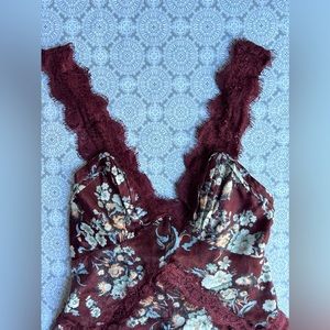 Women UO floral lace mini dress